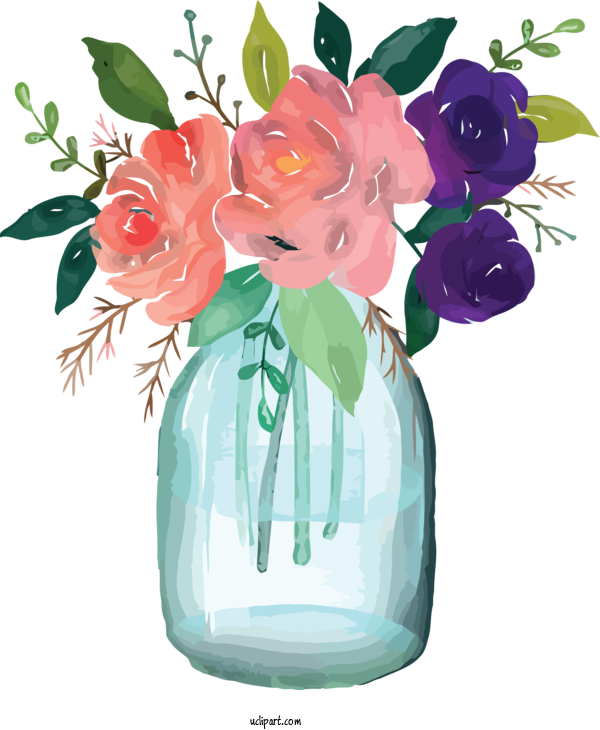 Free Flowers Flower Cut Flowers Vase For Hibiscus Clipart Transparent Background