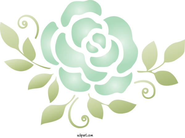 Free Flowers Leaf Green Plant For Rose Clipart Transparent Background
