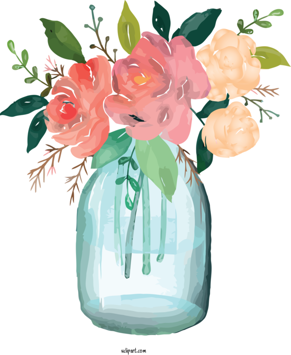Free Flowers Cut Flowers Flower Vase For Hibiscus Clipart Transparent Background