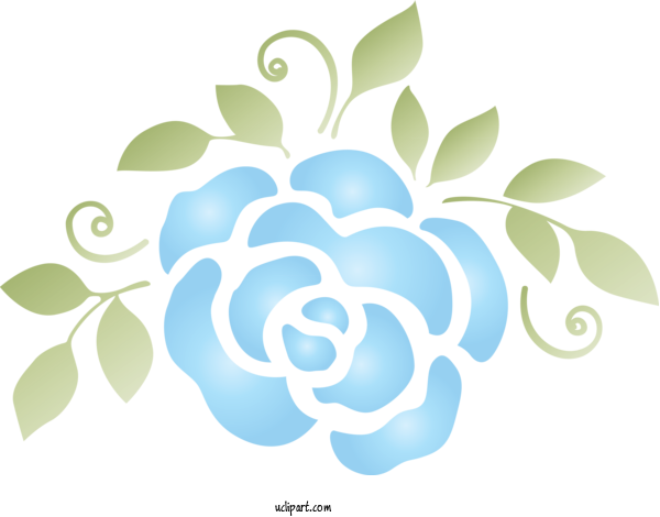 Free Flowers Leaf Plant Logo For Rose Clipart Transparent Background