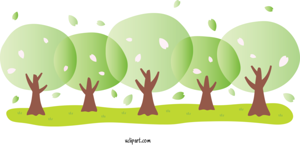 Free Nature Green Tree Grass For Tree Clipart Transparent Background