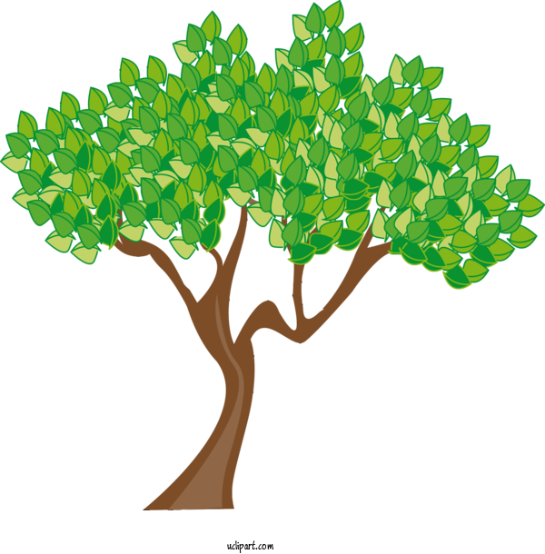 Free Nature Green Leaf Tree For Tree Clipart Transparent Background