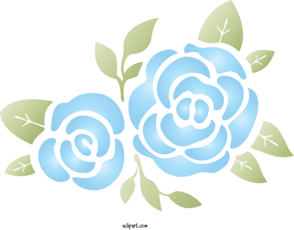 Free Flowers Leaf Turquoise Rose For Rose Clipart Transparent Background