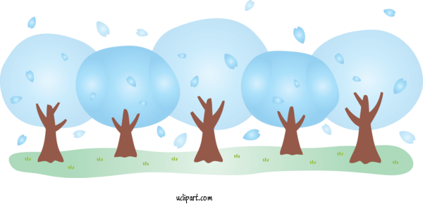 Free Nature Tree Cartoon Sky For Tree Clipart Transparent Background