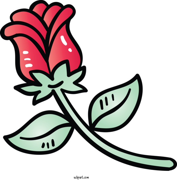Free Holidays Plant Leaf Line Art For Valentines Day Clipart Transparent Background