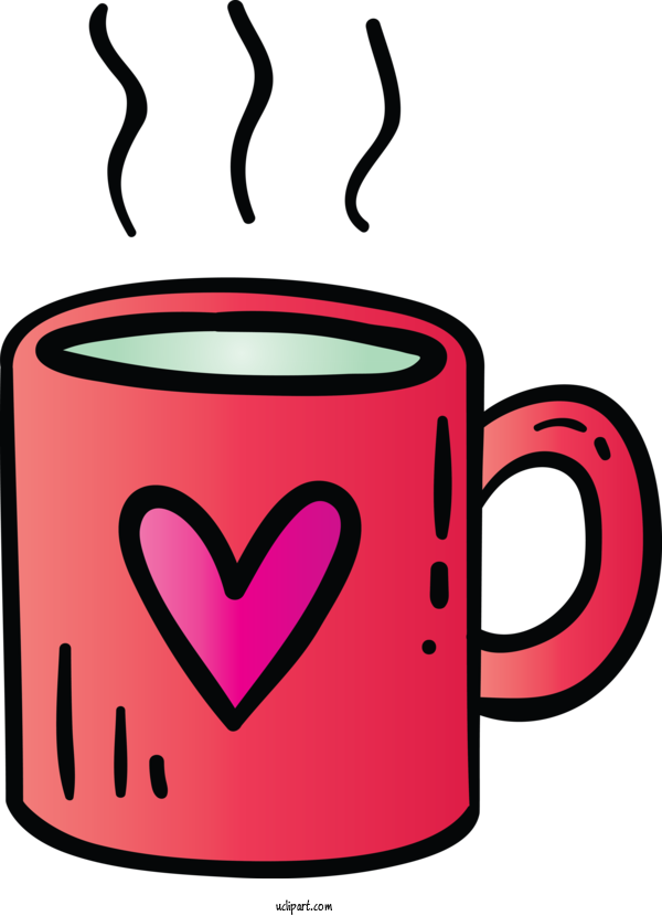 Free Holidays Cup Coffee Cup Drinkware For Valentines Day Clipart Transparent Background