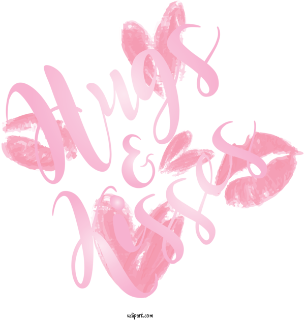 Free Holidays Pink Text Font For Valentines Day Clipart Transparent Background