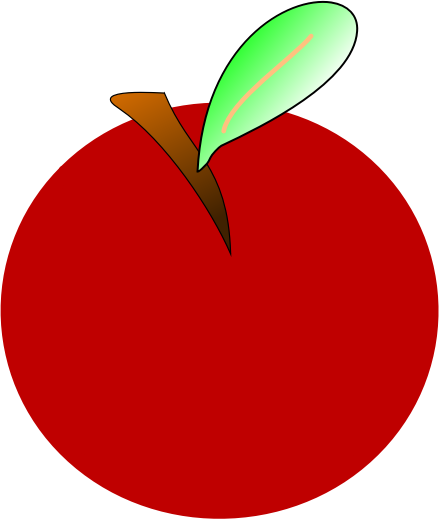 Free Leaf Fruit Food Apple Clipart Clipart Transparent Background