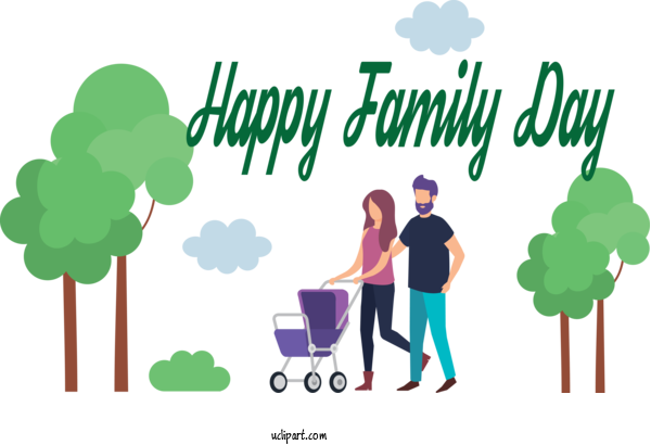 Free People Green Arbor Day Tree For Family Clipart Transparent Background