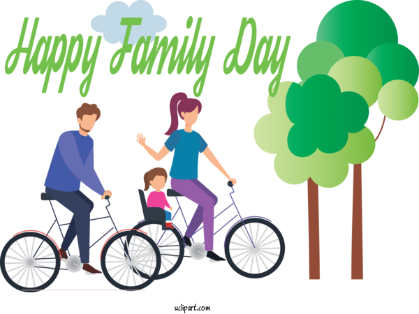 Free People Bicycle Bicycle Wheel Vehicle For Family Clipart Transparent Background