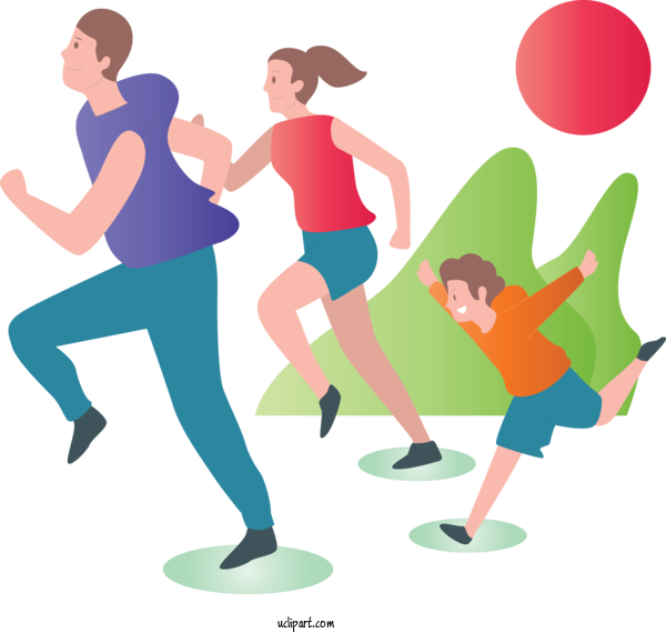 Free People Playing Sports Fun Dance For Family Clipart Transparent Background