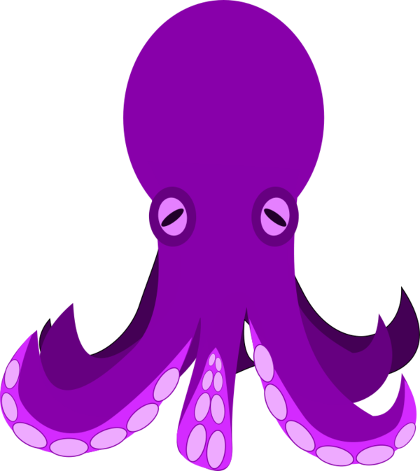 Free Octopus Octopus Nose Violet Clipart Clipart Transparent Background