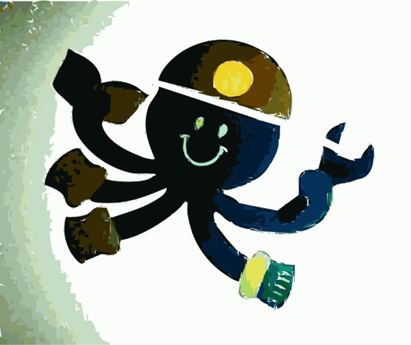 Free Octopus Cartoon Clipart Clipart Transparent Background