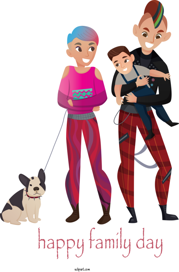 Free People Cartoon Dog Walking Animation For Family Clipart Transparent Background
