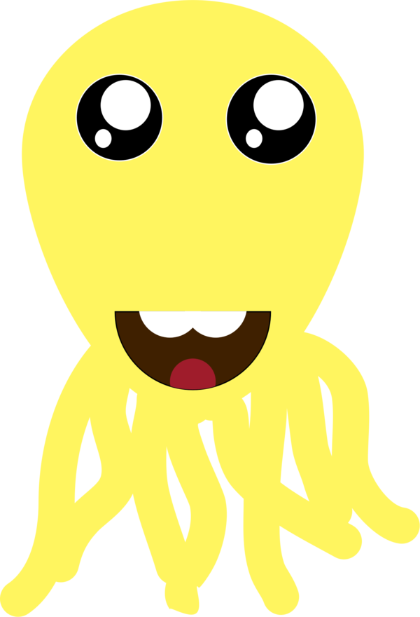 Free Octopus Facial Expression Emoticon Nose Clipart Clipart Transparent Background