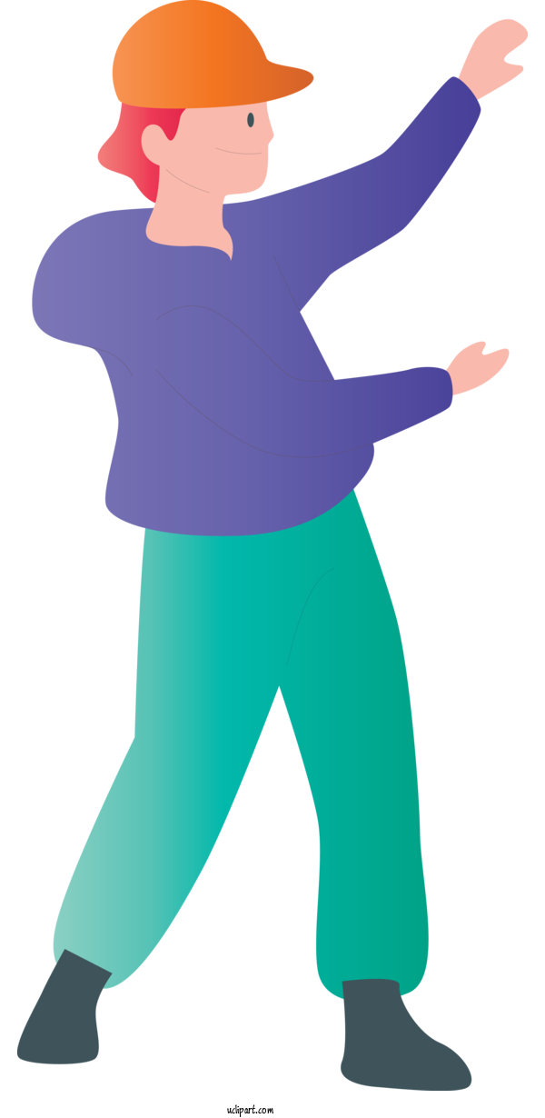 Free People Standing Gesture For Boy Clipart Transparent Background