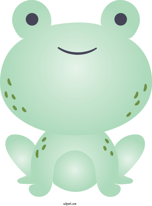 Free Animals Green Frog Animal Figure For Frog Clipart Transparent Background