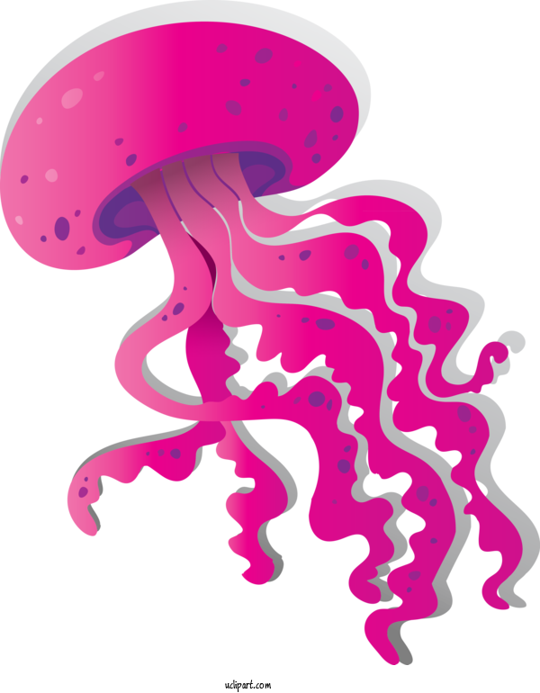 Free Animals Pink Magenta Material Property For Octopus Clipart Transparent Background