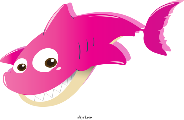 Free Animals Cartoon Pink Mouth For Fish Clipart Transparent Background