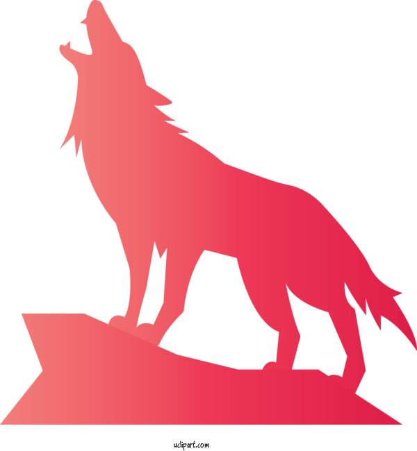 Free Animals Red Tail For Wolf Clipart Transparent Background