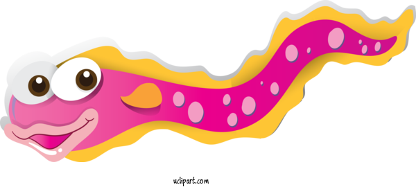 Free Animals Flatworm For Fish Clipart Transparent Background