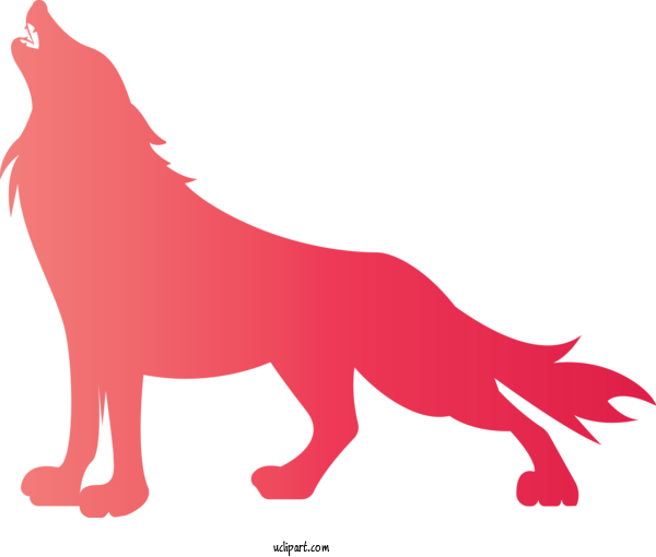 Free Animals Red Animal Figure Tail For Wolf Clipart Transparent Background
