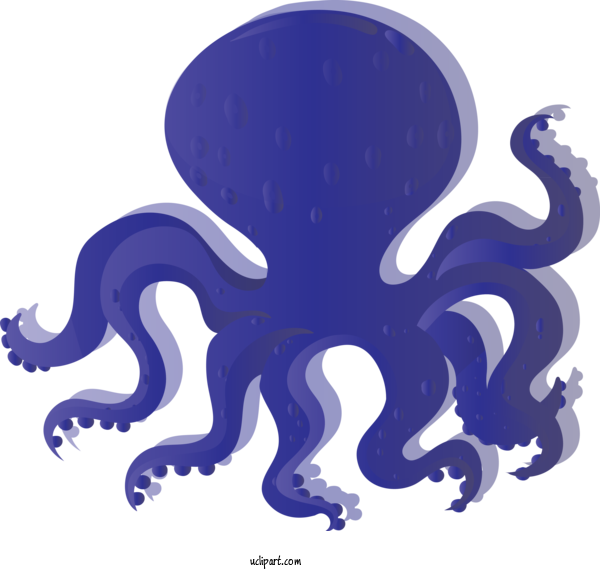 Free Animals Octopus Cobalt Blue Octopus For Octopus Clipart Transparent Background