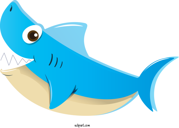 Free Animals Fish Cartoon Fish For Shark Clipart Transparent Background