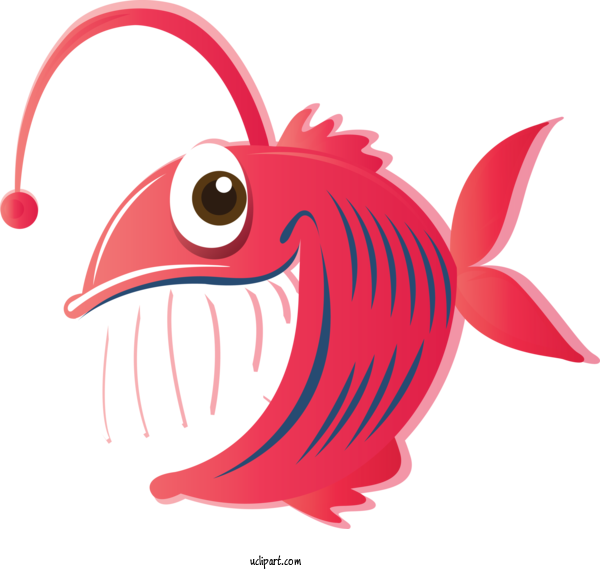 Free Animals Cartoon Red Fish For Fish Clipart Transparent Background