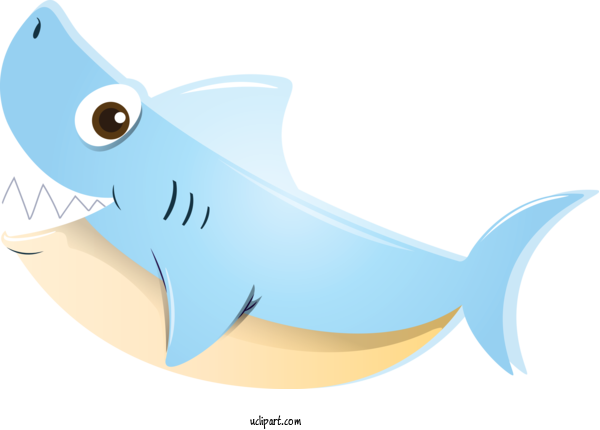Free Animals Cartoon Fish Fish For Shark Clipart Transparent Background