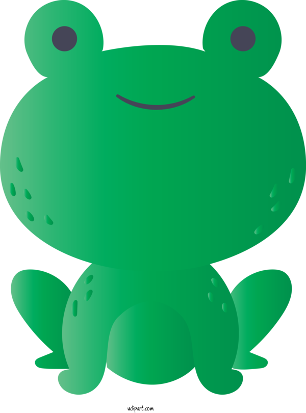 Free Animals Green Frog True Frog For Frog Clipart Transparent Background
