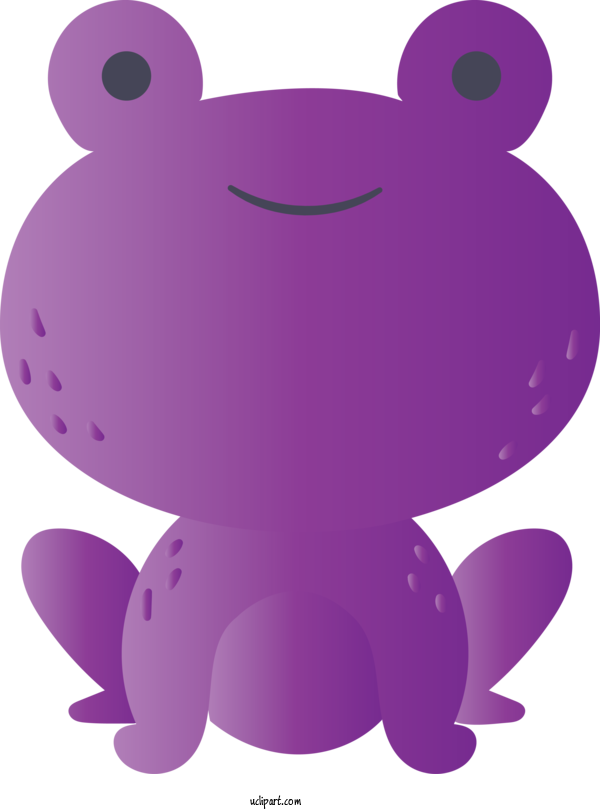 Free Animals Purple Violet Magenta For Frog Clipart Transparent Background