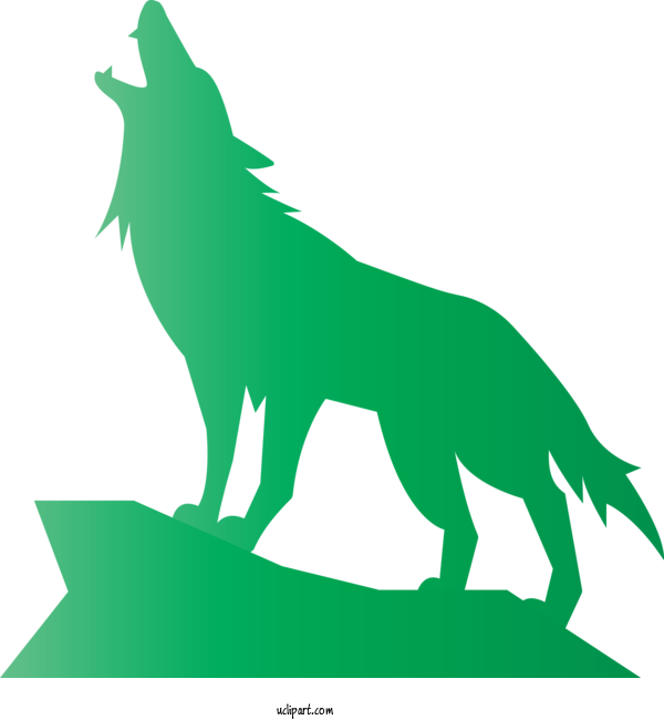 Free Animals Green Leaf Grass For Wolf Clipart Transparent Background