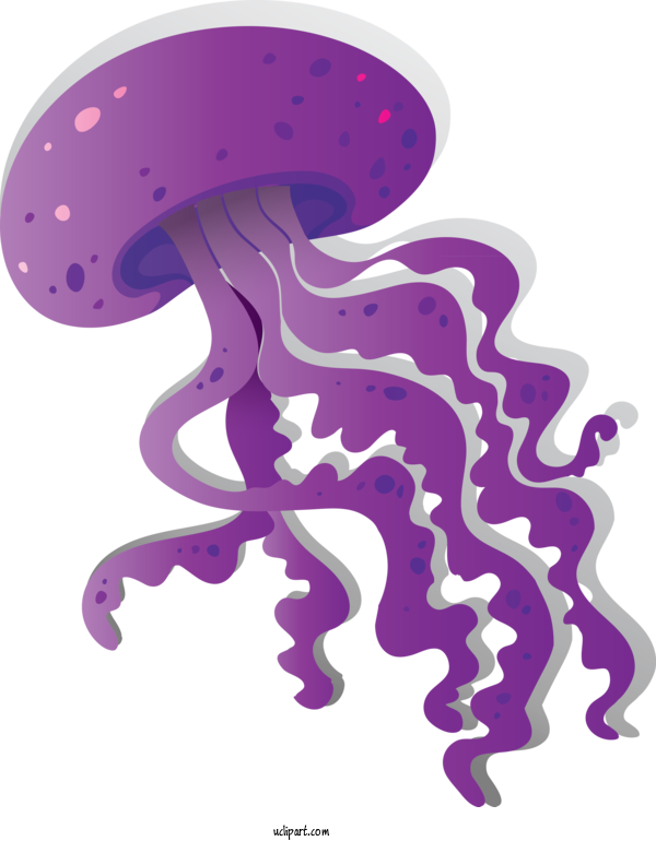 Free Animals Violet Purple Octopus For Octopus Clipart Transparent Background