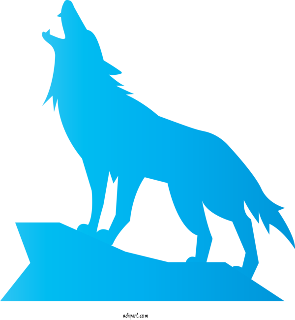Free Animals Line Art Tail Silhouette For Wolf Clipart Transparent Background