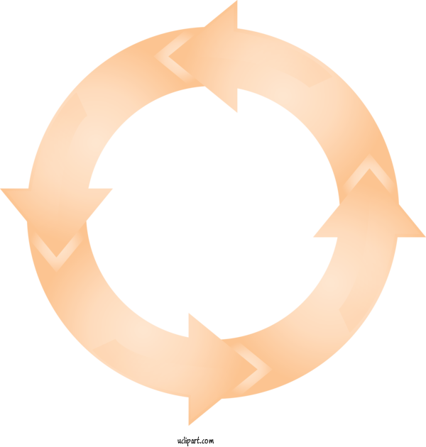 Free Arrow Circle Logo Beige For Circle Arrow Clipart Transparent Background