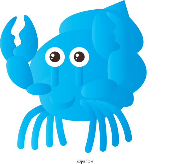 Free Animals Cartoon Octopus Seafood For Crab Clipart Transparent Background