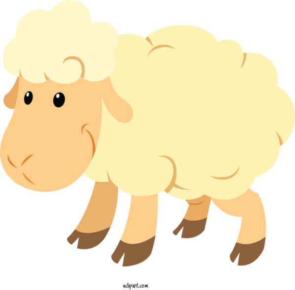 Free Animals Cartoon Snout Sheep For Sheep Clipart Transparent Background