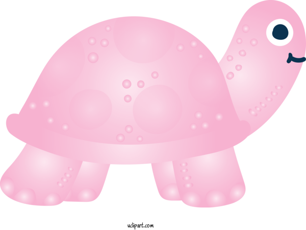 Free Animals Pink Turtle Cartoon For Turtle Clipart Transparent Background