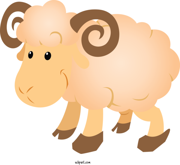 Free Animals Cartoon Animal Figure Snout For Sheep Clipart Transparent Background