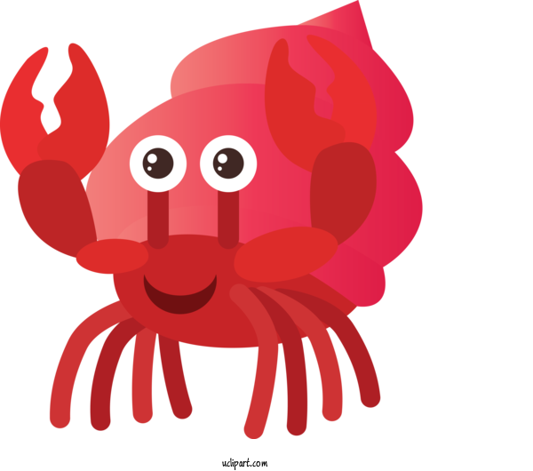 Free Animals Crab Octopus Seafood For Crab Clipart Transparent Background