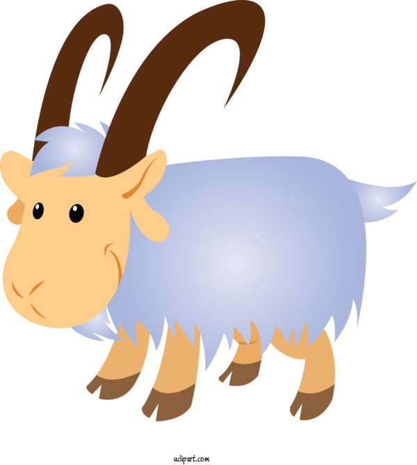 Free Animals Cartoon Goats Bovine For Sheep Clipart Transparent Background
