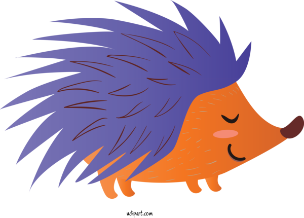 Free Animals Cartoon Hedgehog Nose For Hedgehog Clipart Transparent Background