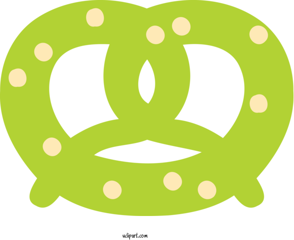 Free Food Green Smile Symbol For Pretzel Clipart Transparent Background