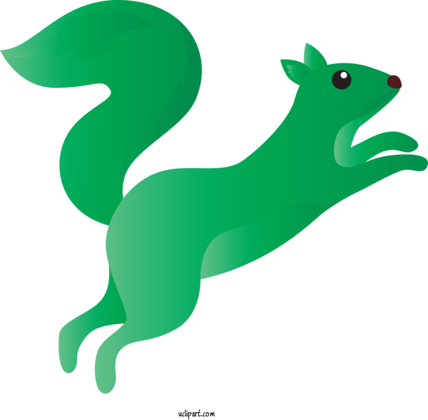 Free Animals Green Squirrel Animal Figure For Squirrel Clipart Transparent Background