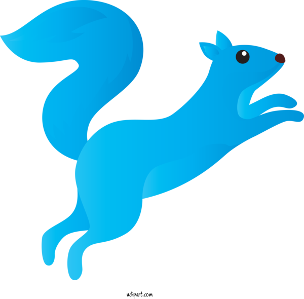 Free Animals Azure Animal Figure Squirrel For Squirrel Clipart Transparent Background