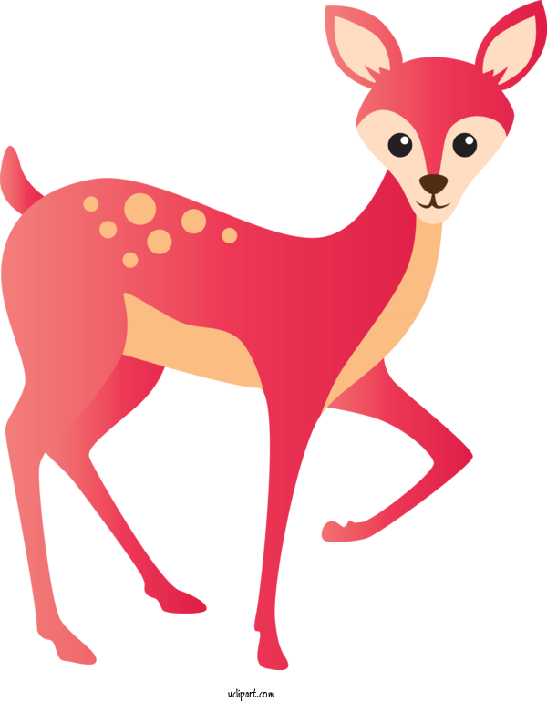 Free Animals Deer Fawn Tail For Deer Clipart Transparent Background