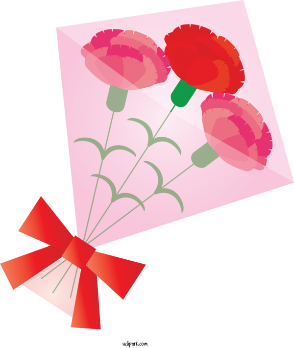 Free Holidays Pink Paper Flower For Mothers Day Clipart Transparent Background
