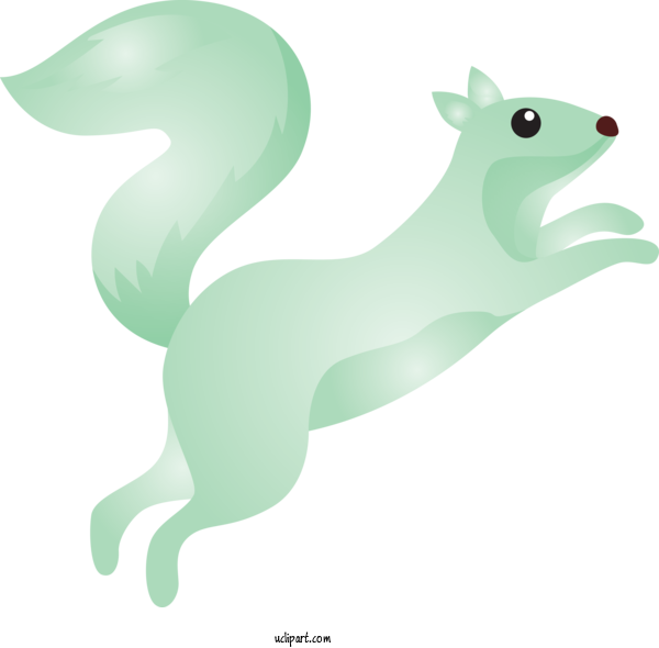 Free Animals Green Tail Squirrel For Squirrel Clipart Transparent Background