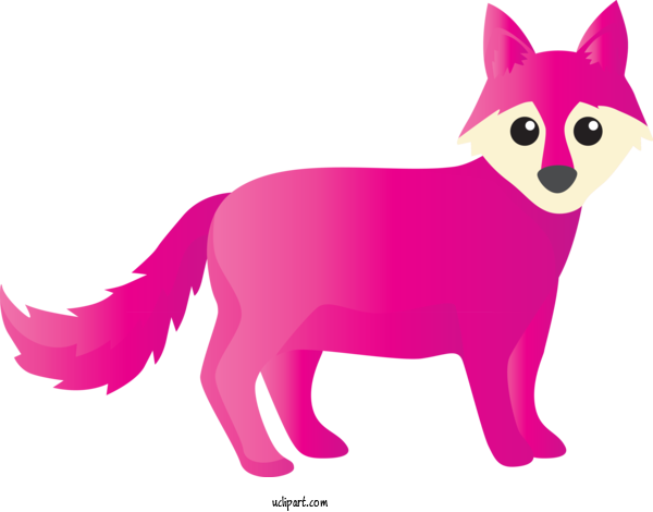 Free Animals Pink Cartoon Tail For Fox Clipart Transparent Background